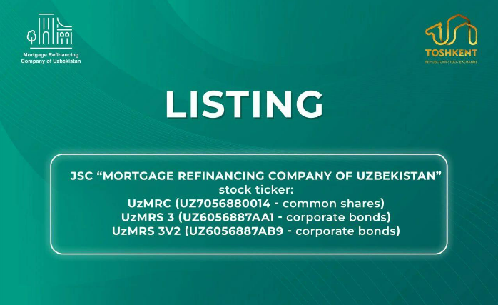 JSC "Mortgage Refinancing Company of Uzbekistan" Issued its First UZS 50 billion "Green" Corporate Bonds